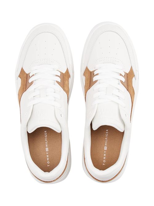 Sneaker bianca in pelle Tommy Hilfiger | FM0FM055510LB